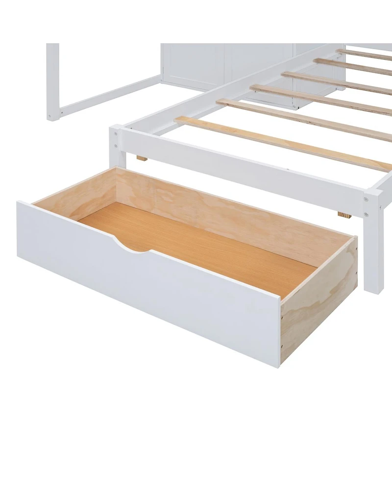 Streamdale Furniture Bunk Bed with Wardrobe, Drawers