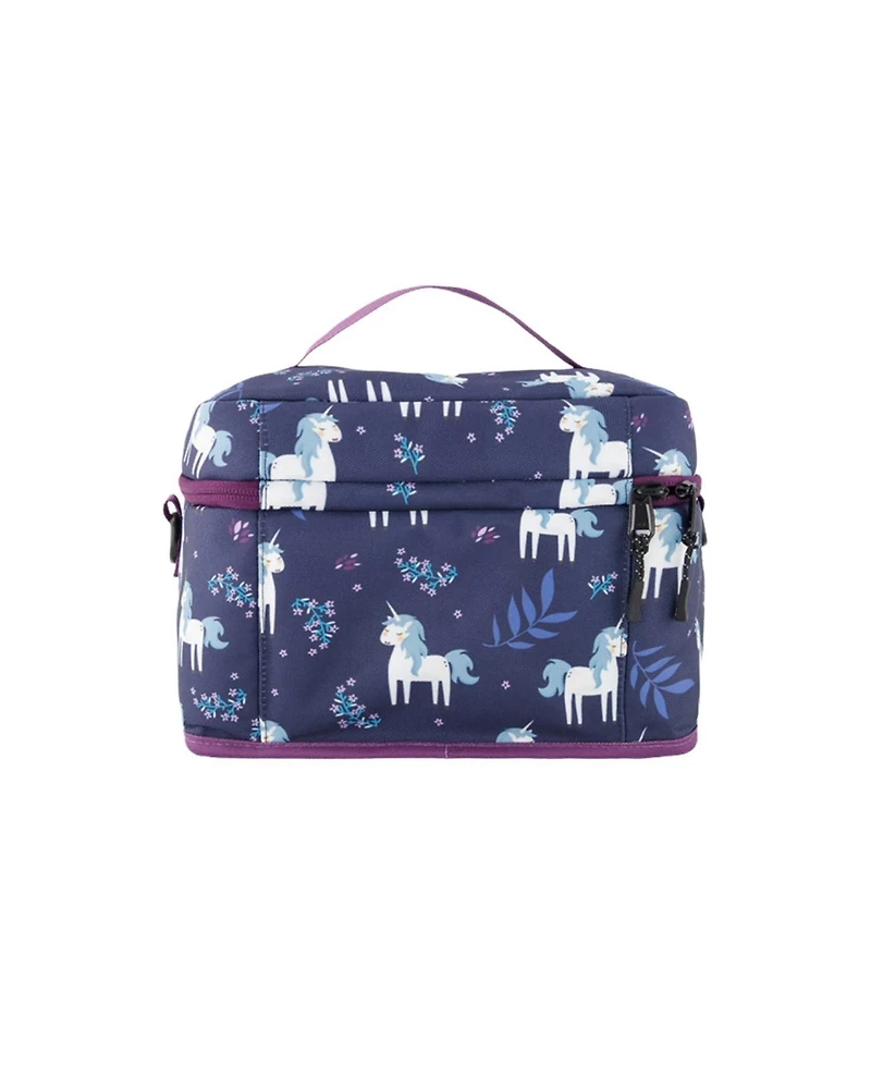 Deux par Deux Little Girl Unicorn Organized Spacious Lunch Box