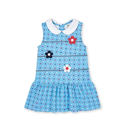 Florence Eiseman Little Girl Printed Knit Dress With Flowers