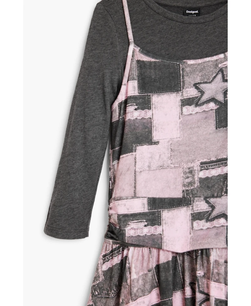 Desigual Girls's 2-in-1 printed dress