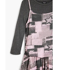 Desigual Girls's 2-in-1 printed dress
