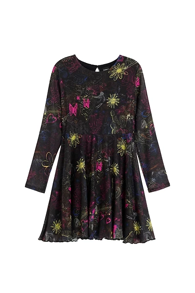 Desigual Girls's Printed knit dress