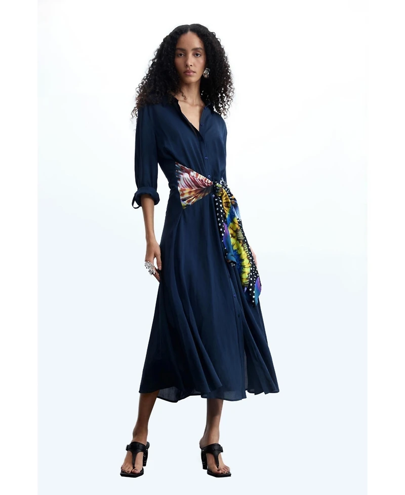 Desigual Women's Midi shirt dress