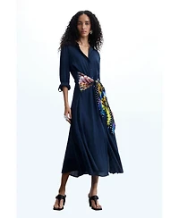 Desigual Women's Midi shirt dress