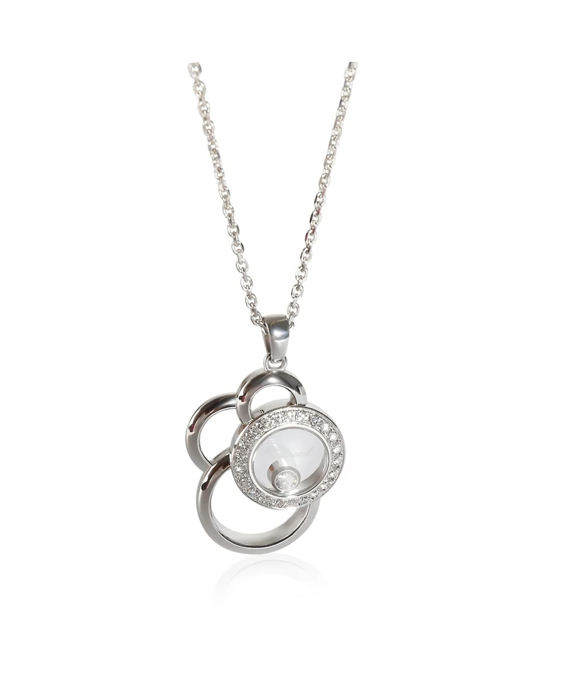 Pre-Owned Chopard White Gold Diamond Happy Diamonds Pendant