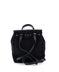 Pre-Owned HERMES Gm Vintage Herbag A Dos Backpack Toile and Leather
