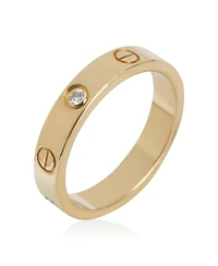 Pre-Owned Cartier Yellow Gold Diamond Small Model Love Ring
