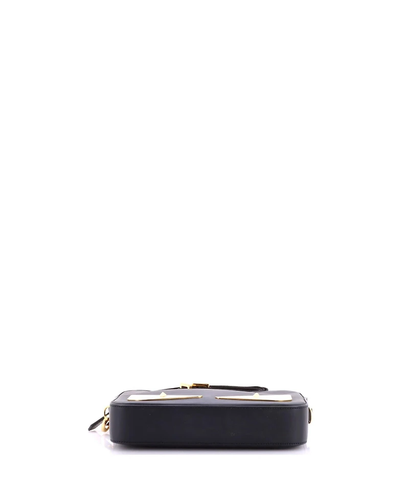 Pre-Owned Fendi Small Monster Camera Messenger Bag Leather