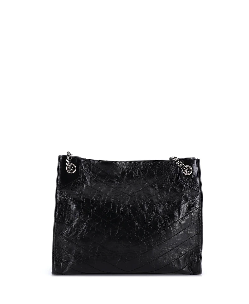 Pre-Owned Saint Laurent Medium Niki Shopping Tote Matelasse Chevron Leather