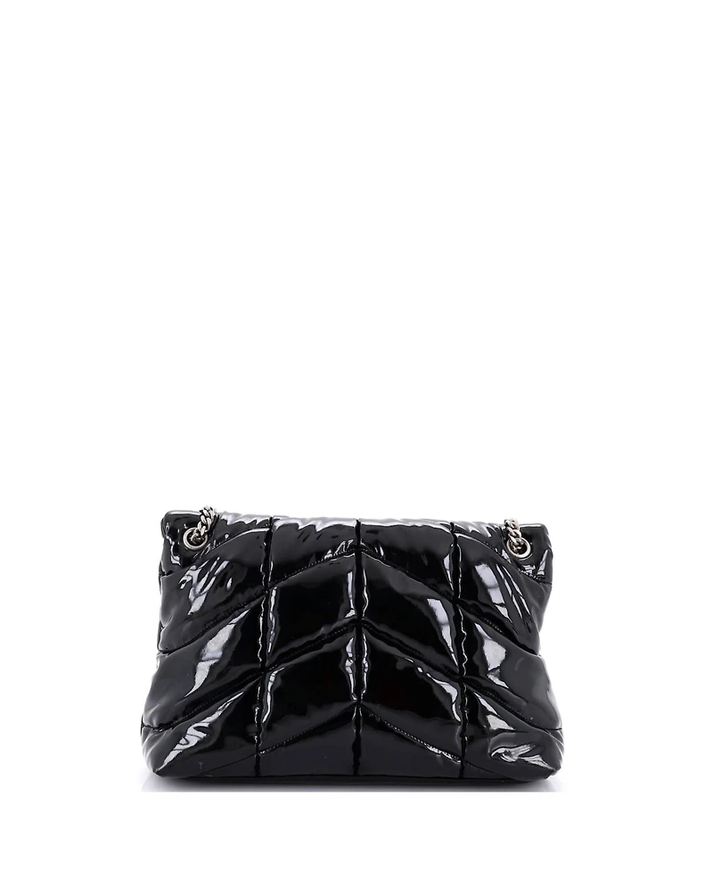 Pre-Owned Saint Laurent Medium Loulou Puffer Shoulder Bag Quilted Patent