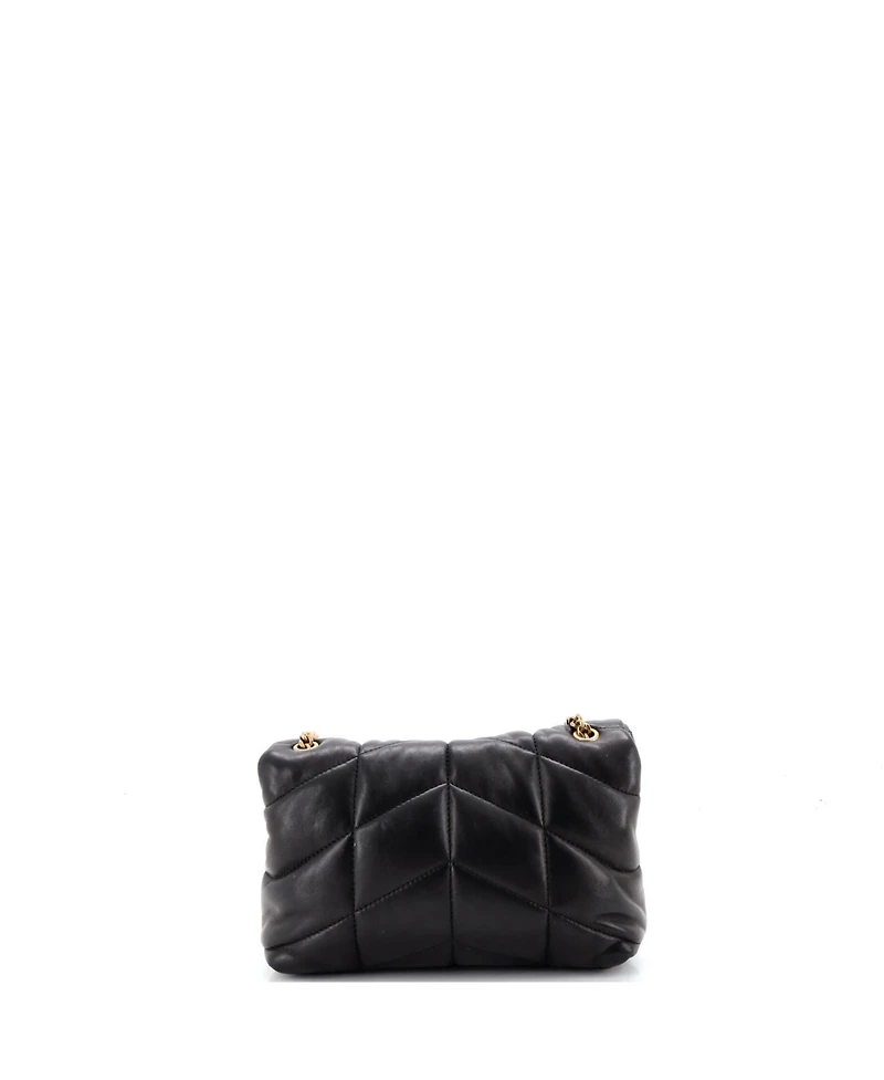 Pre-Owned Saint Laurent Mini Loulou Puffer Shoulder Bag Quilted Leather
