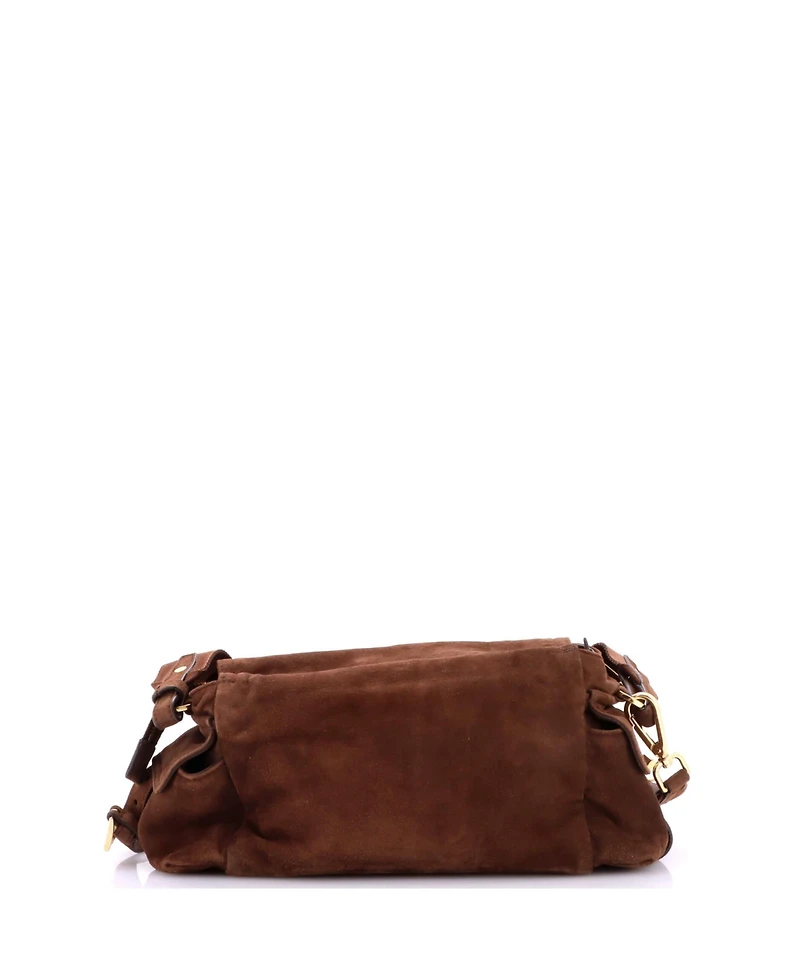 Pre-Owned Prada Medium Explore Shoulder Bag Suede