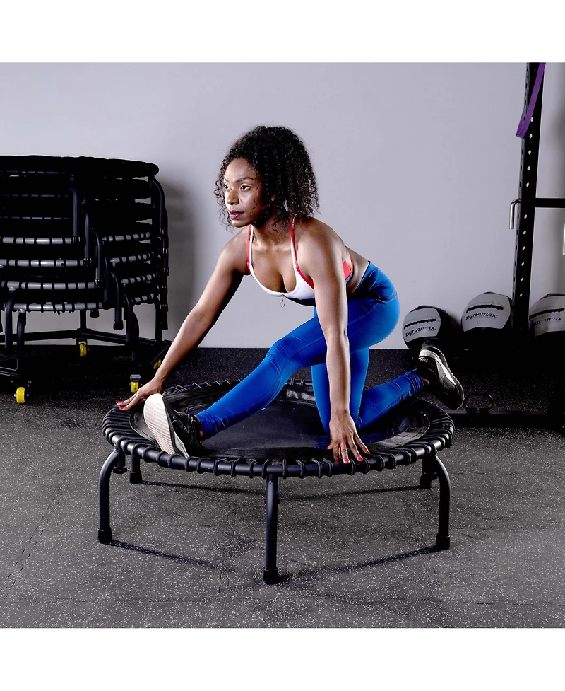 JumpSport 550f Pro Indoor Lightweight 44 Inch Folding Fitness Trampoline