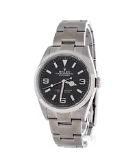 Pre-Owned Rolex Oyster Perpetual Explorer Automatic Watch in Stainless Steel 36mm