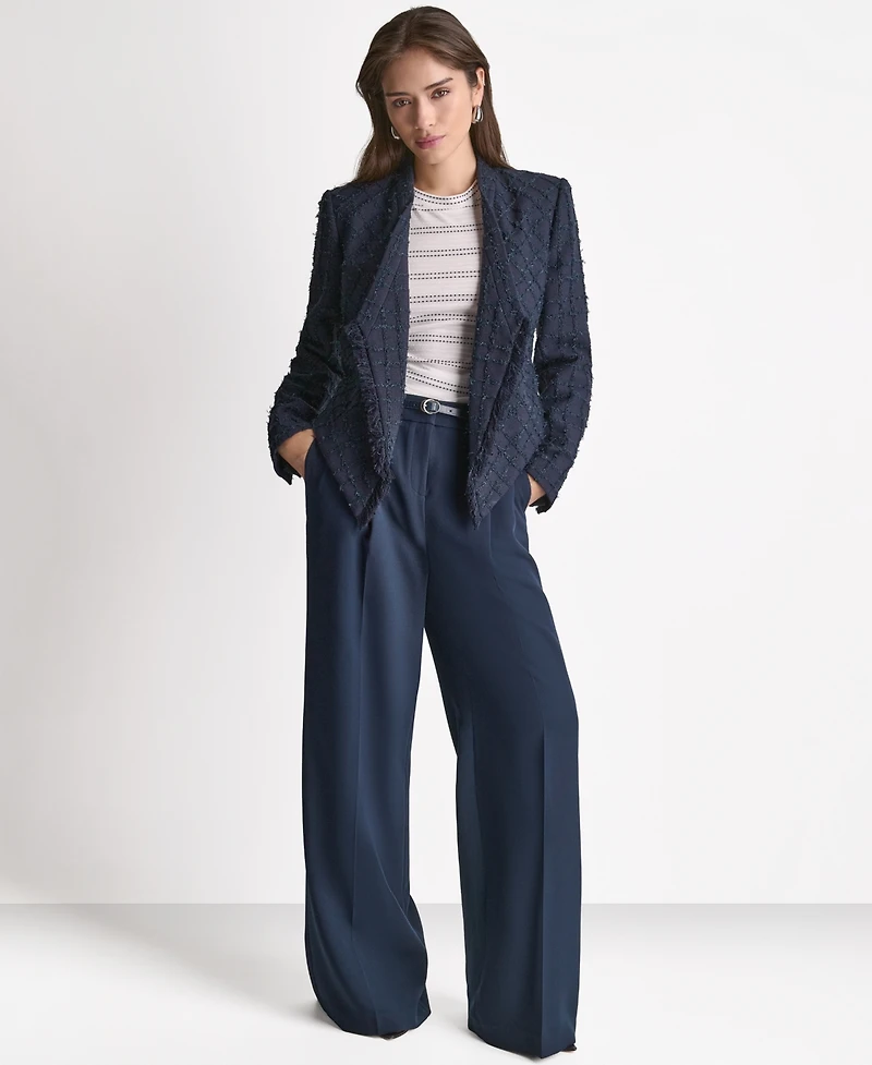 Bcbg Women's Open-Front Stand Collar Jacket