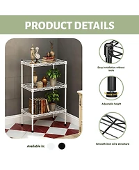 Streamdale Furniture 3-Tier Metal Storage Rack