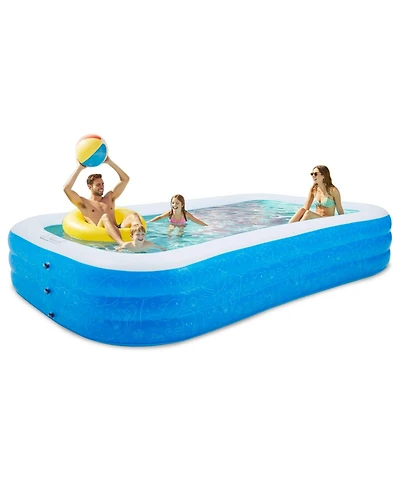 Gnuadz 120Inch Inflatable Pool Rectangular Pvc Blow-up Backyard Summer Fun
