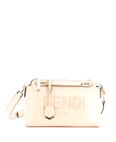 Pre-Owned Fendi Medium Logo By The Way Satchel Embossed Leather