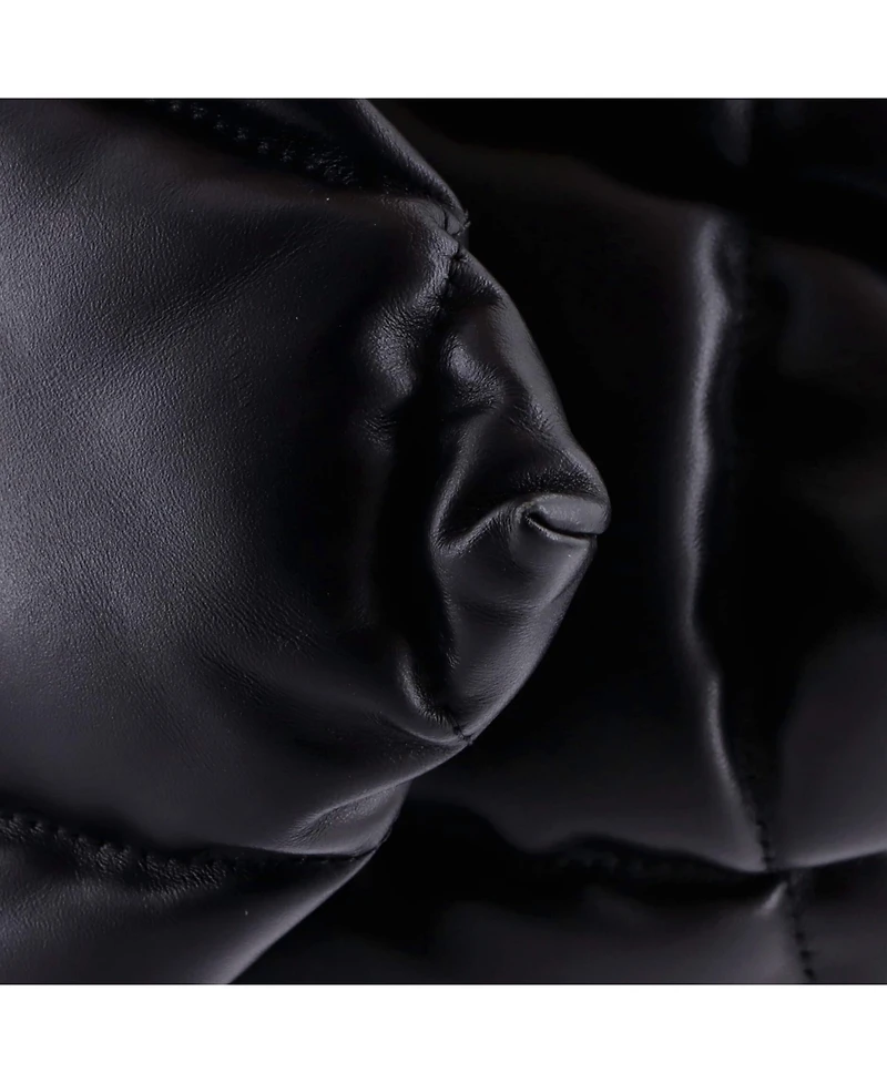 Pre-Owned Balenciaga Large Touch Clutch Quilted Puffy Leather