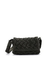 Pre-Owned Bottega Veneta Small Rumple Shoulder Bag Intrecciato Nyl