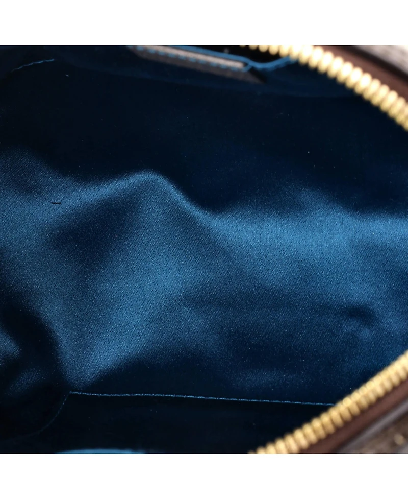 Pre-Owned Gucci Small Ophidia Dome Shoulder Bag Gg Coated Canvas