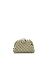 Pre-Owned Bottega Veneta Teen Lauren 1980 Clutch with Chain Intrecciato Nappa