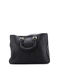 Pre-Owned Fendi Medium Selleria Ff Handle Tote Leather
