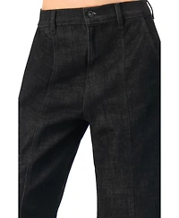 Ivonne Women's High-Waisted Wide-Leg Denim Jeans