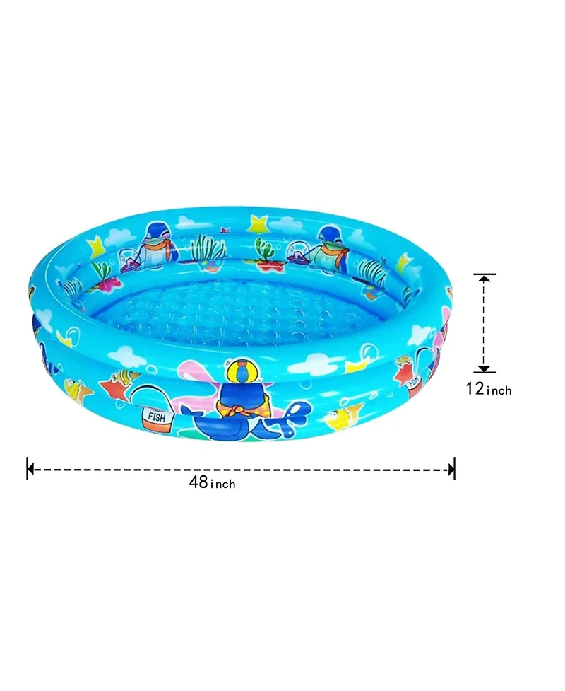 Gnuadz 3 Rings Inflatable Kiddie Pool Swimming Ball Pit
