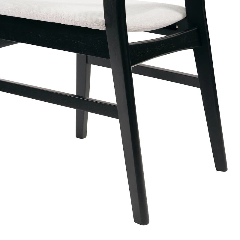 Streamdale Furniture Mid-Century Rubberwood 5-Piece Dining Set