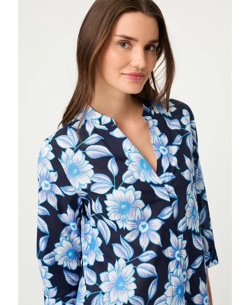 Olsen Women's Floral Tunic Shirt Dress