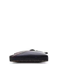 Pre-Owned Fendi Large Front Zip Messenger Zucca Coated Canvas and Leather