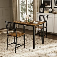 Streamdale Furniture Rustic Bar Table Set with 2 Chairs