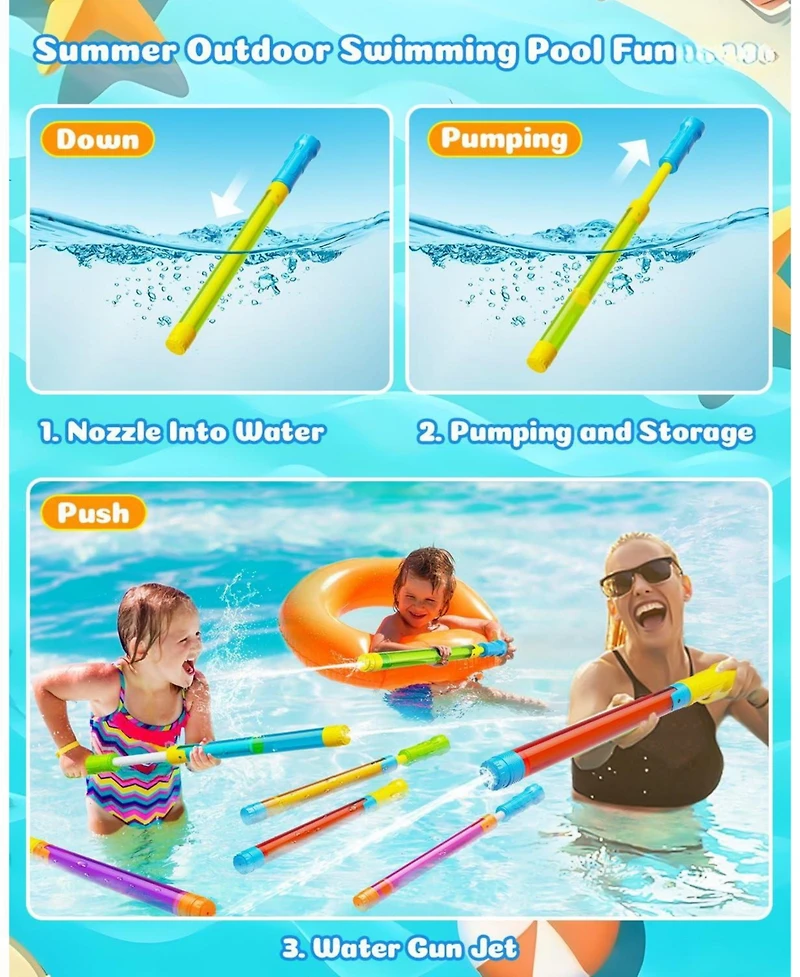 Gnuadz Water Squirt Toys Adults Outdoor Super Blaster Pool Beach Party Games