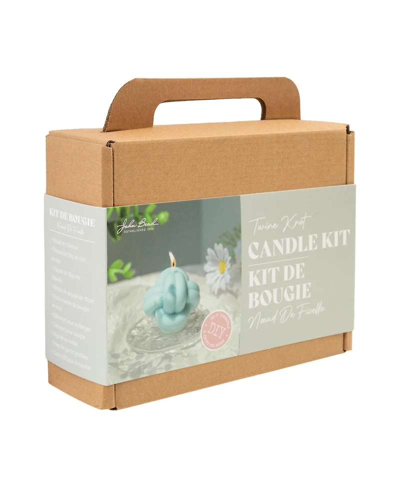 John Bead Decorative Candle Making Kit, Twine Knot Diy Art Kit for Home Decor Accessories