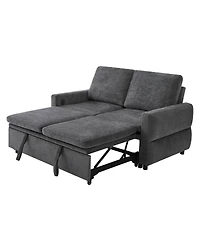 Streamdale Furniture Convertible Sofa Bed Loveseat with Usb Ports