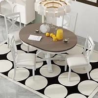 Streamdale Furniture Retro 5-Piece Extendable Dining Set