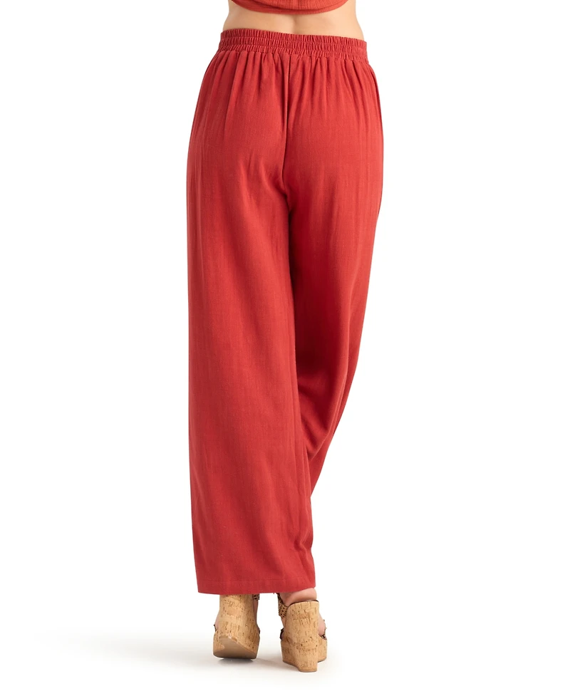 Bcx Women's Mid-Rise Wide-Leg Pull-On Pants