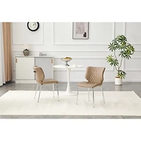 Streamdale Furniture Leather Dining Chairs Set of 2