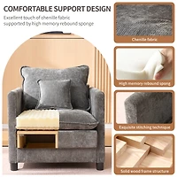 Streamdale Furniture Padded Armchair with 3-Pillow Comfort Set