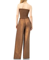 Ivonne Women's Strapless Wide Leg Jumpsuit