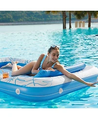 Gnuadz Inflatable Tanning Pool Lounger Float Sun Tub Bed 89x67