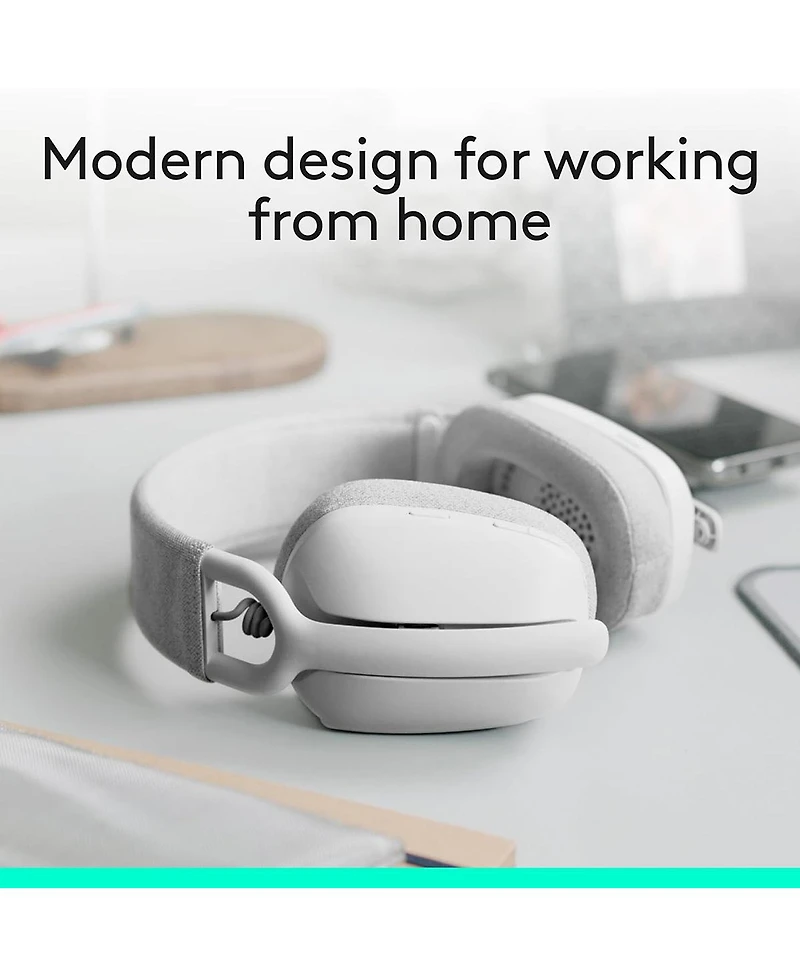 Logitech Zone Vibe 100 Lightweight, Wireless, Noise Canceling Headphones