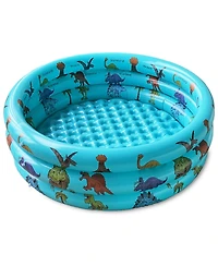 Gnuadz Dinosaur Inflatable Pool 3 Rings Round Ball Pit Toys