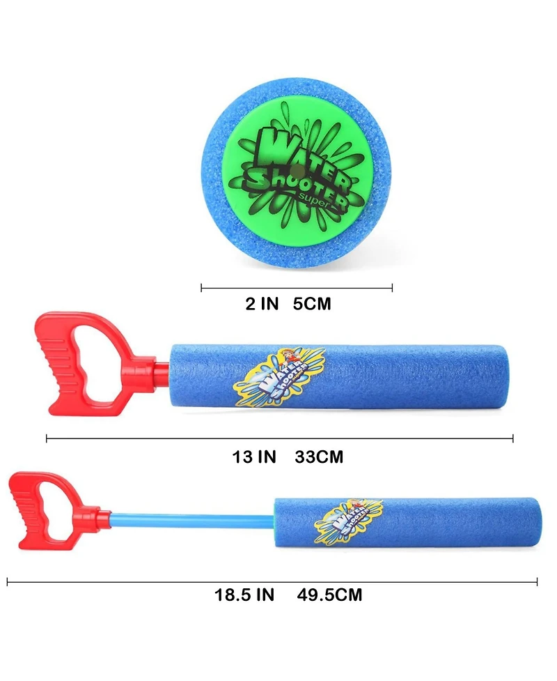 Gnuadz 6PC Water Blaster Foam Soaker Pool Toy