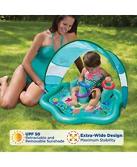 Gnuadz Pool Float Baby Swim Ring Canopy Seat Splash Play