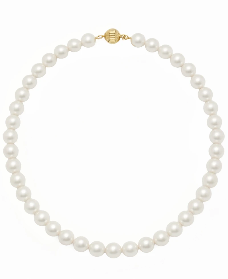 Macy's Cultured Freshwater Pearl (8mm) Necklace in 14k Yellow Gold