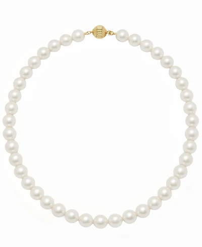 Macy's Cultured Freshwater Pearl (8mm) Necklace in 14k Yellow Gold
