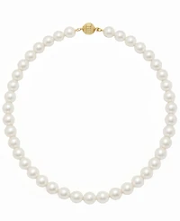 Macy's Cultured Freshwater Pearl (8mm) Necklace in 14k Yellow Gold