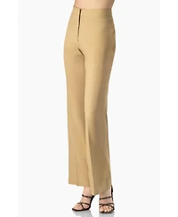 Ivonne Women's Linen Straight Leg Wide Pants
